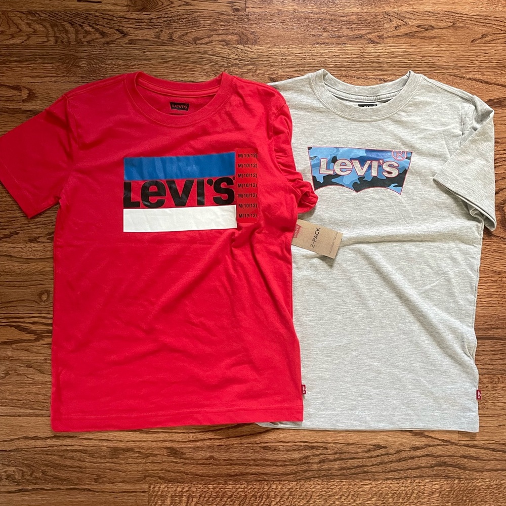 NWT Levi’s Logo Youth 2 Pack Short Sleeve T-Shirts